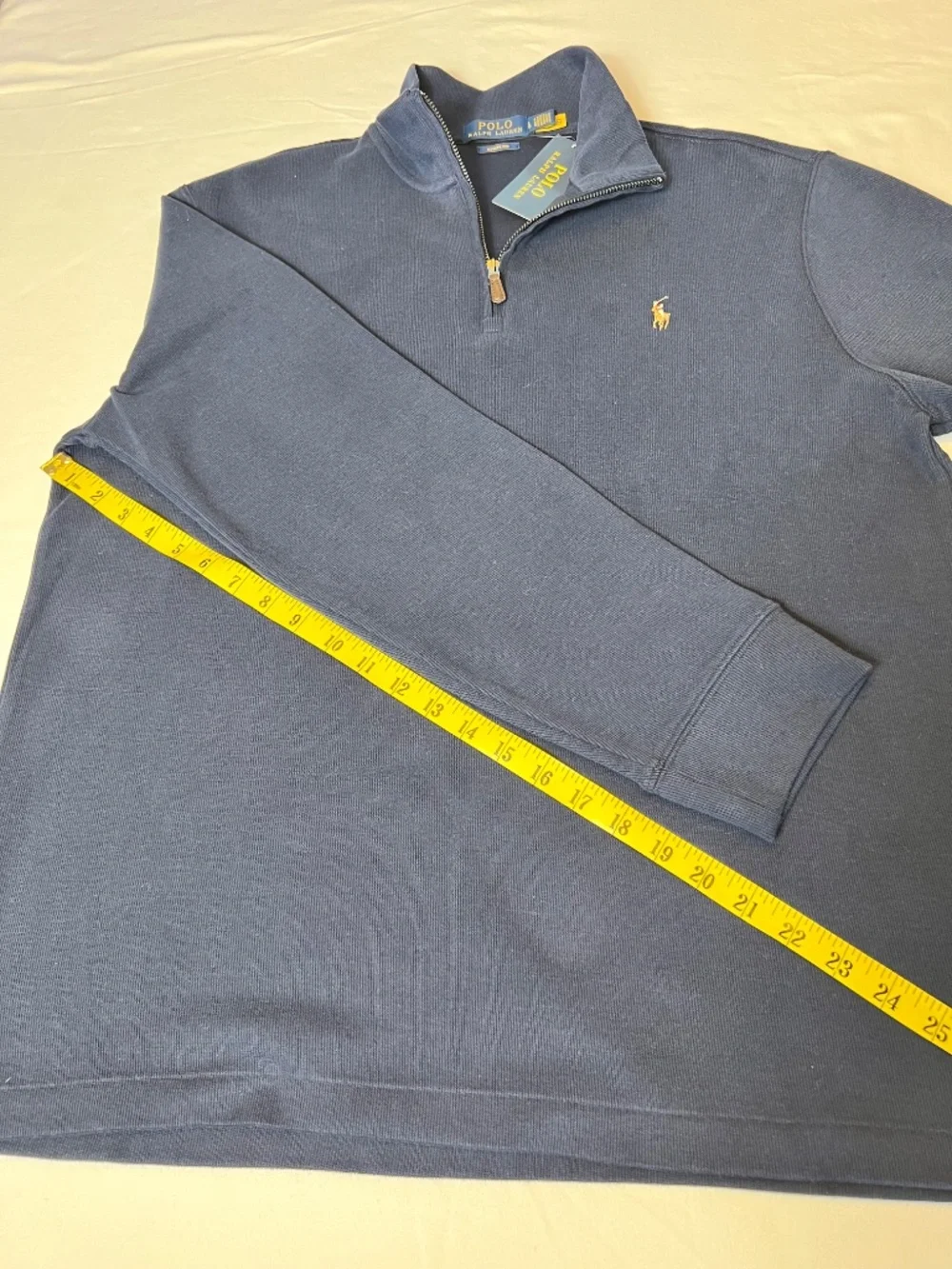 *FIRM PRICE* NWT - Polo Ralph Lauren Estate-Rib Quarter-Zip Pullover
